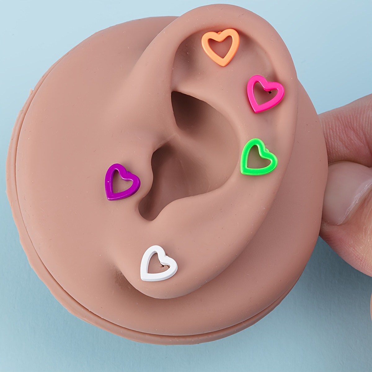 Heart Cute Stud Earrings for Cartilage & Tragus